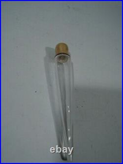 Antique Perfume Vial Victorian Bottle American 14k Yellow Gold Crystal Glass