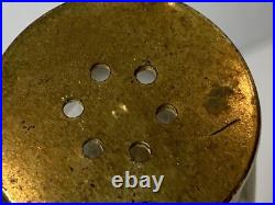 Antique QUELQUES FLEURS Houbigant France Powdered Perfume Talc Glass Bottle VTG