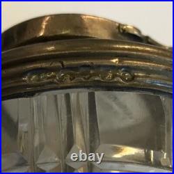 Antique Solid Silver Travelling Inkwell / Perfume Bottle Frances Douglas 1841