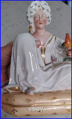 Antique Vieux French Parisian Figurine Perfume Bottle 1850's READ