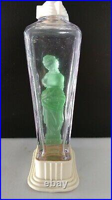 Antique Vintage Deco Perfume Bottle Dubarry Viard Figural 1930's VERY RARE