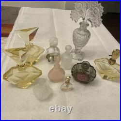 Antique Vintage Lot of Perfum Bottles