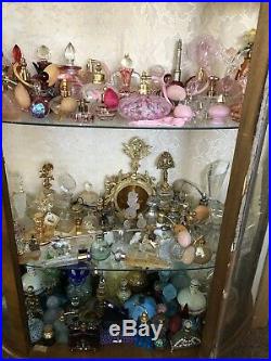 Antique/Vintage/Modern Lot Glass Crystal Perfume Bottles
