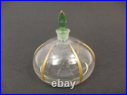Antique Vintage Narcisse Richard Hudnut Perfume Bottle Uranium Glass Vaseline