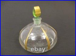 Antique Vintage Narcisse Richard Hudnut Perfume Bottle Uranium Glass Vaseline