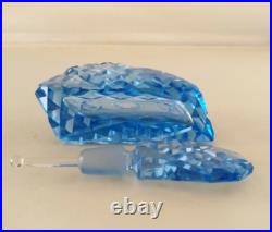 Antique Vintage Perfume Bottle Czech Sky Blue STRIKING DESIGN with dauber 1920s Antique Vintage Perfume Bottle Czech Sky Blue STRIKING DESIGN with dauber 1920s