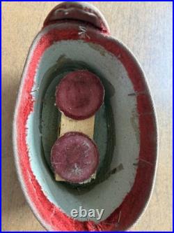 Antique/ Vintage Velvet Basket With2 Hobnail Glass Perfume Bottles WithStoppers