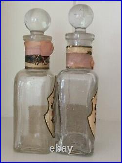 Antique / Vintage Vinolia Perfume Bottles In Original Vinolia Travelling Case