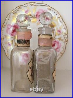Antique / Vintage Vinolia Perfume Bottles In Original Vinolia Travelling Case