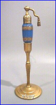 Art Deco 1920s VOLUPTE Devilbiss Glass Gold Plated 8 Perfume Bottle Atomizer