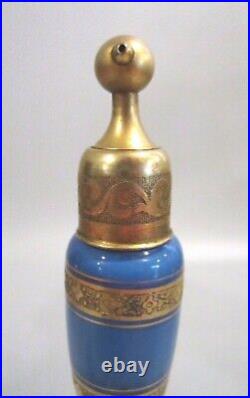 Art Deco 1920s VOLUPTE Devilbiss Glass Gold Plated 8 Perfume Bottle Atomizer