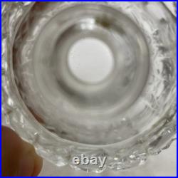 Art Deco perfume bottle glass Czechoslovakia C. 1940 Scent Bottle Cut Glass