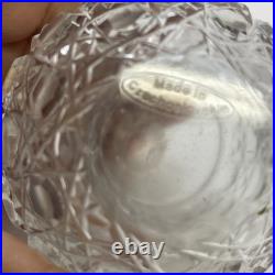 Art Deco perfume bottle glass Czechoslovakia C. 1940 Scent Bottle Cut Glass