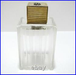 Asprey & Co Sterling SILVER GILT Lidded Top Dressing Table Scent Perfume Bottle