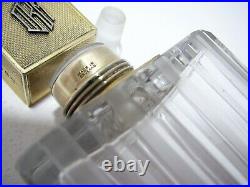 Asprey & Co Sterling SILVER GILT Lidded Top Dressing Table Scent Perfume Bottle