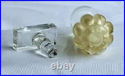 Astounding Vintage Murano Lead Crystal & Gold Leaf 7 Perfume Bottle