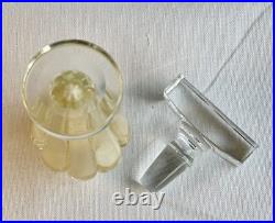 Astounding Vintage Murano Lead Crystal & Gold Leaf 7 Perfume Bottle