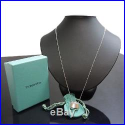 Auth Tiffany & Co. Necklace long perfume vintage Bottle Sterling Silver #1448