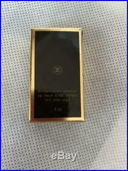 Auth Vintage CHANEL NECKLACE Gold & Black Leather Chain Perfume Bottle Pendant