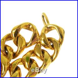 Authentic CHANEL Vintage CC Logos Perfume Bottle Motif Gold Chain Belt BA01338