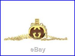 Authentic Vintage GUCCI Perfume Bottle Necklace In Original Box