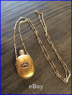 Authentic Vintage Gucci Perfume Bottle Necklace