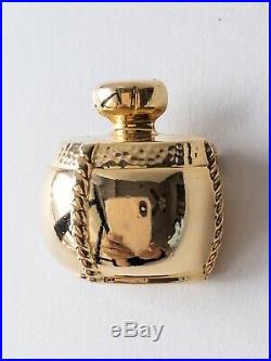 Authentic Ysl Yves Saint Laurent Perfume Bottle Brooch Pin Vintage