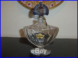 BACCARAT LARGE 6.5 Vintage Shalimar Guerlain Crystal Perfume Bottle