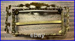 BEAUTIFUL Vintage 3pc Perfume Set, Ormolu Filigree, Glass Bottles, Dauber