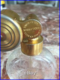 Baccarat Marcel Franck Escale Art Glass Perfume Bottle Atomizer Vintage