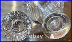 Baccarat Messena Crystal Perfume Bottle with Tag Vintage 5.5 YY171