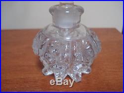 Beautiful Antique Vintage Cut Glass Perfume Bottle withStopper