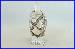 Beautiful Vintage 1993 Zellique Studio Lampwork Art Glass Perfume Bottle Signed