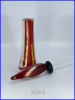 Beautiful Vintage Signed Chip Scarborough 14 Flame Perfume bottle 1990s MCM Beautiful Vintage Signed Chip Scarborough 14 Flame Perfume bottle 1990s MCM