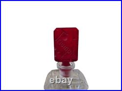 Bohemian Crystal Arc de Triomphe Perfume Bottle USA 1945-1950 Vintage