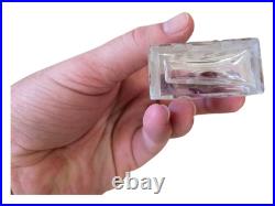 Bohemian Crystal Arc de Triomphe Perfume Bottle USA 1945-1950 Vintage