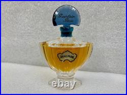 Bottle Of Vintage 1970's Shalimar Extrait, 12oz Blue Glass Stopper