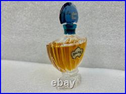 Bottle Of Vintage 1970's Shalimar Extrait, 12oz Blue Glass Stopper