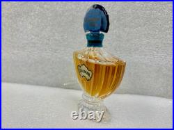 Bottle Of Vintage 1970's Shalimar Extrait, 12oz Blue Glass Stopper