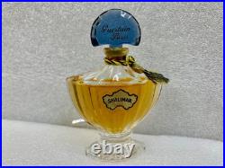 Bottle Of Vintage 1970's Shalimar Extrait, 12oz Blue Glass Stopper