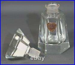 CHABRAWICHI JASMIN NATUREL Egypt Vintage Scent Perfume Facet Crystal Bottle Box