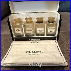 CHANEL Vintage Mini Perfume Bottles 4 Total Includes The Chanel Napkin Inside CHANEL Vintage Mini Perfume Bottles 4 Total Includes The Chanel Napkin Inside