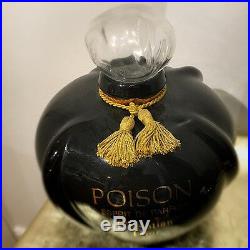 COLLECTIBLE GIANT Dior Poison Parfum 28cm Factice Tassel Display Bottle Vintage