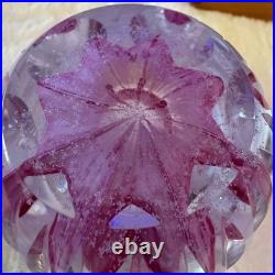 Caithness Lilac Time Glass Perfume Bottle Handblown in Scotland Vintage 1980's