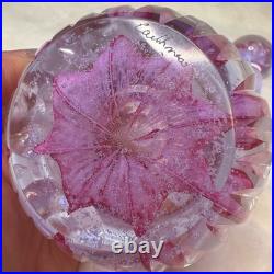 Caithness Lilac Time Glass Perfume Bottle Handblown in Scotland Vintage 1980's