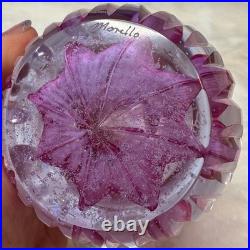 Caithness Lilac Time Glass Perfume Bottle Handblown in Scotland Vintage 1980's