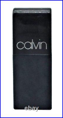 Calvin by Calvin Klein 80s Iconic Empty Cologne Vtg Used Glass bottle chipped