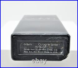 Calvin by Calvin Klein 80s Iconic Empty Cologne Vtg Used Glass bottle chipped