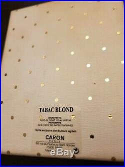 Caron TABAC BLOND Parfum 7.5ml 0.25 oz Perfume Bottle Vintage Rare NIB Fragrance