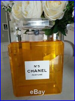 Chanel No 5 Factice Perfume Bottle 12 inches display store dummy vtg